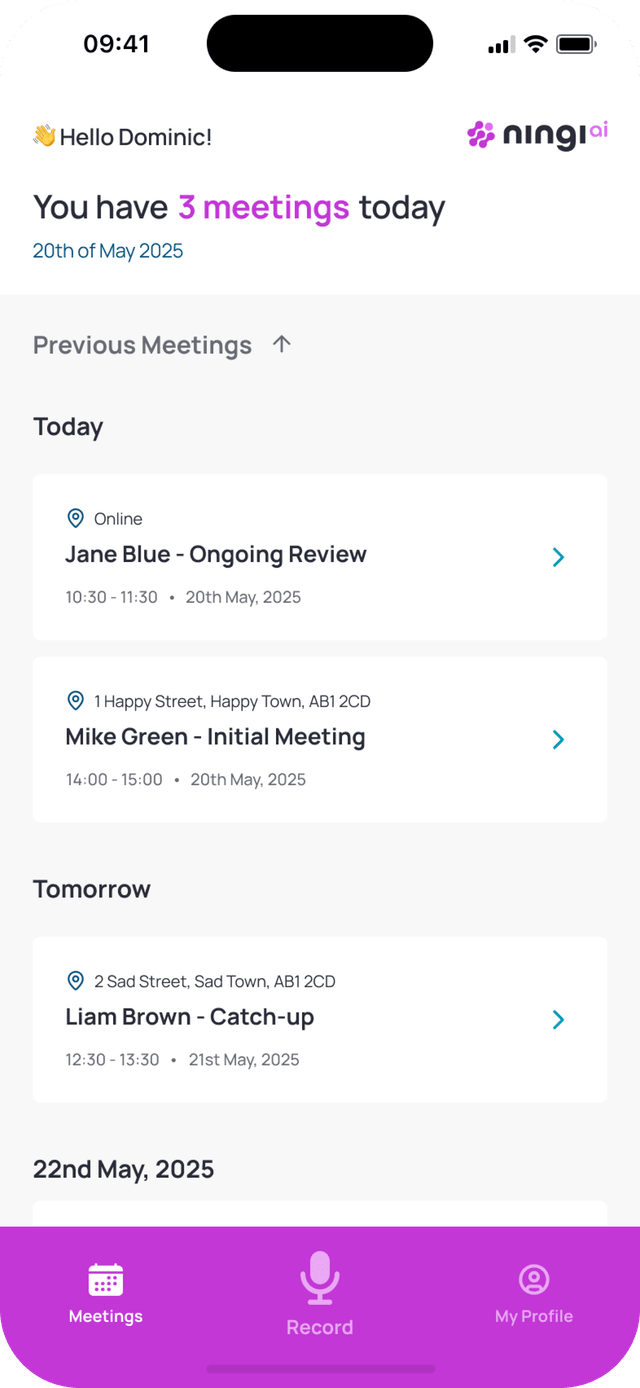 Ningi AI Mobile App